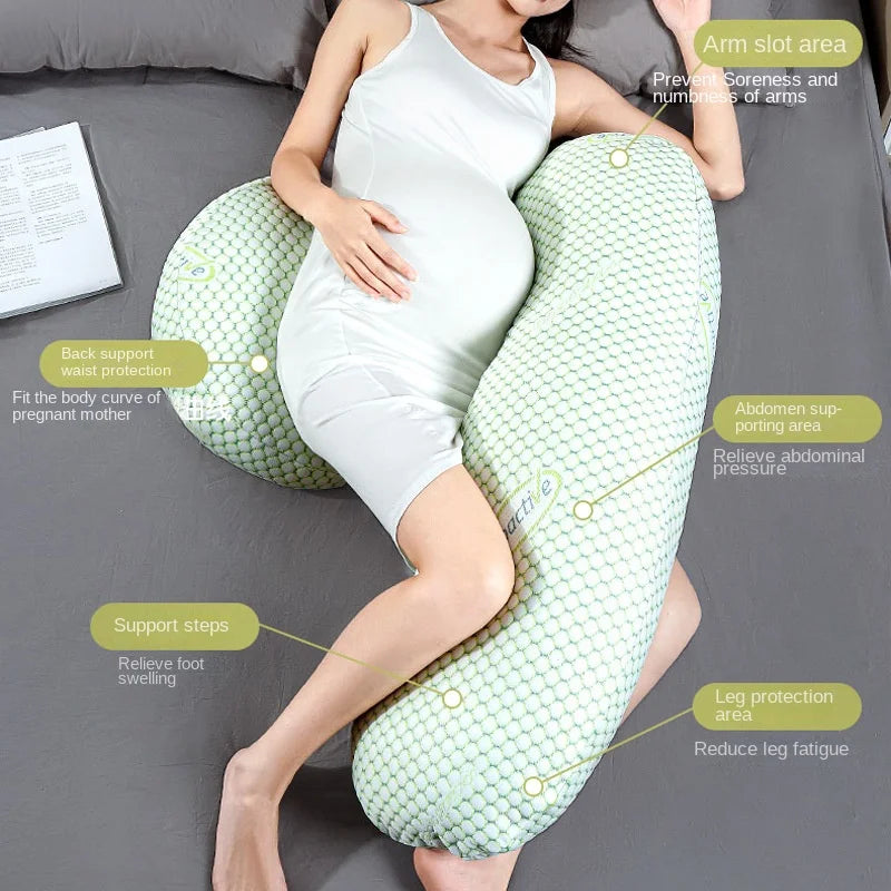  Soft and Breathable Lumbar Support Pillow for Side Sleepers for Pregnant Women